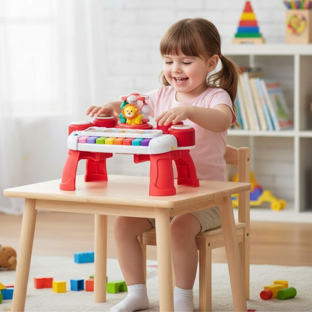 Juguete Mesa Piano Musical Modelo Carrusel Didáctico niños